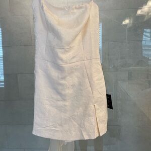 Lulu's Cream Strapless Romper